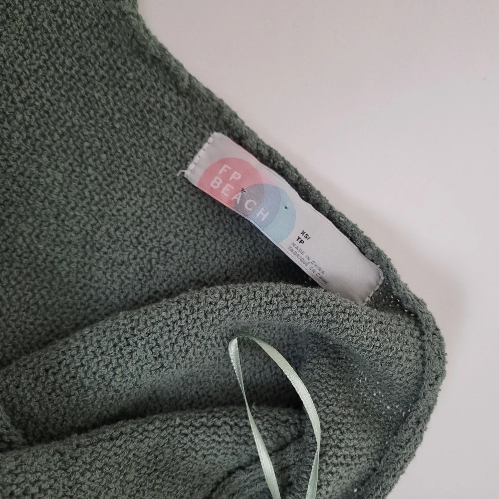 FP Beach Breaking Free Knit Jumpsuit Onepiece olive sage green - Picture 6 of 15